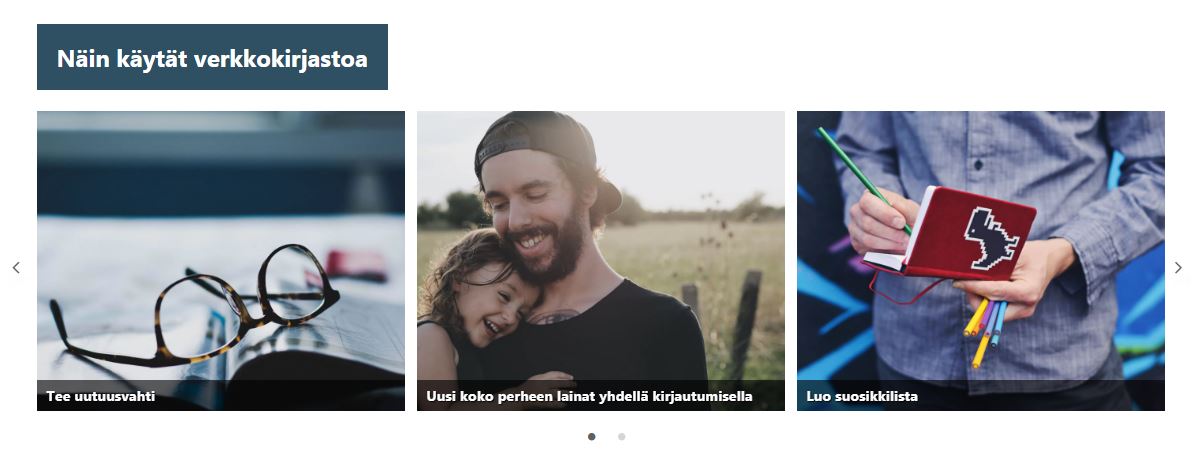 Kuva näin käytät verkkokirjastoa-kohdasta